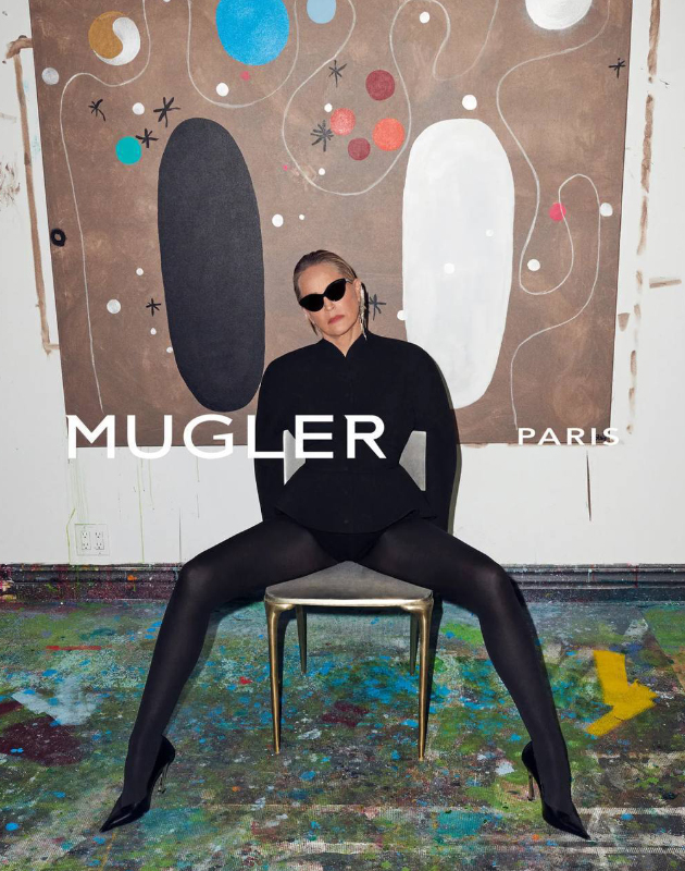 67-летняя Шэрон Стоун в рекламе Mugler