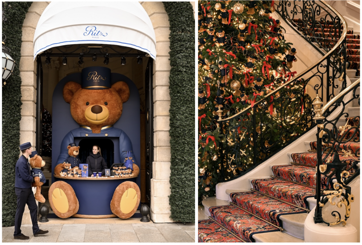 THE RITZ TEDDY B(E)AR. ПОП-АП С ГОРЯЧИМ ШОКОЛАДОМ В ВИДЕ ГИГАНТСКОГО МЕДВЕЖОНКА И НОВОГОДНЯЯ ЕЛКА МЕЧТЫ